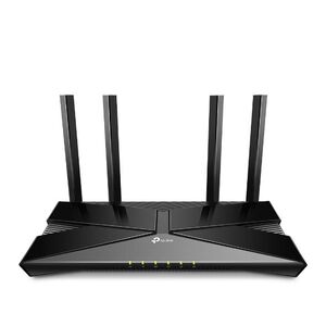 Tp-link wireless router, archer ax53;dual band ax3000 5 ghz: 2402 mbps (802.11ax), 2.4 ghz: 574 mbps(802.11ax), standard and protocol: ieee ieee 802.11ax/ac/n/a 5 ghz, ieee 802.11ax/n/b/g 2.4 ghz, 4 x antene externe fixe, 1 x 10/100/1000mbps port wan, 4 x