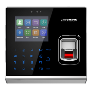 Cititor control access standalone cu cititor de amprenta hikvision pro series ds-k1t201amf, capacitate amprente: 5000, capacitate carduri mifare: 100000, capacitate evenimente: 300000, distanta citire card: 0 la 5 cm suporta rs-485 and wiegand (26/34), ec