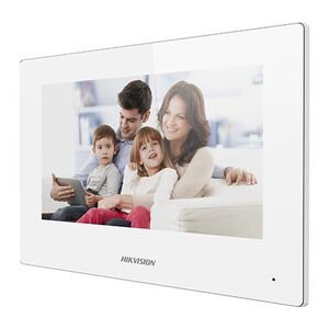Monitor videointerfon wifi modular 7 color hikvision ds-kh6320-wte1-w; culoare alba, ecran lcd 7 color cu touch screeen, rezolutie ecran 1024 x 600; design modern; conectivitate: retea wireless: wi-fi 802.11b/g/n; network:10/100mbps self adaptive network 