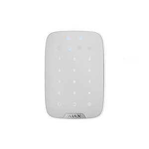 Wireless Keyboard, White - AJAX; system arm/disarm, easy setup via Android/iOS app; arm/disarm indications, wrong code protection, duress code, user codes; number of keys: 15 touch; operating frequency: 868.0 - 868.6 m