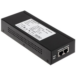 Injector poe hikvision, las60-57cn-rj45; 60w poe injector, 2* rj45 interface, 10/100/1000 mbps, eu plug.