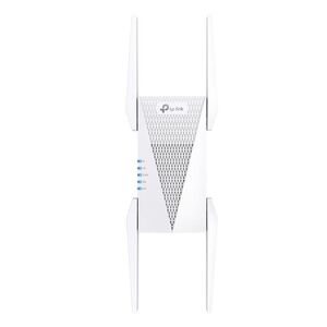 Tp-link axe5400 wi-fi6e mesh range extender, tri-band, re815xe, 1 port ethernet gigabit, 2 antene externe, standarde wireless: ieee 802.11ax 6 ghz, ieee 802.11a/n/ac/ax 5 ghz, ieee 802.11b/g/n/ax 2.4 ghz, 4x antene externe, viteza wireless: 574 mbps în ba
