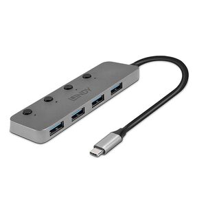 Hub lindy cu 4 porturi usb 3.2 gen,