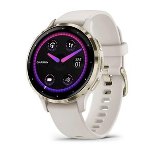 Ceas garmin venu 3s, ivory/ soft gold