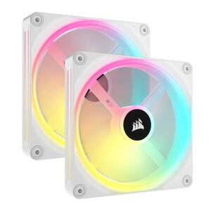 Fan corsair qx140, ventilator 2x140 mm,  alb