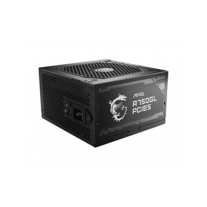 Sursa msi mag a750gl pcie5 750w, active pfc, fan size 120mm, full modular 80plus gold