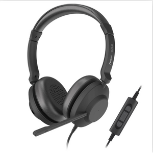Headset axtel one stereo hd axh-one , corded, headset conectivity usb-a, usb-c /  with stereo hd . speakert size has 40 mm / passive noise reduction  : strong