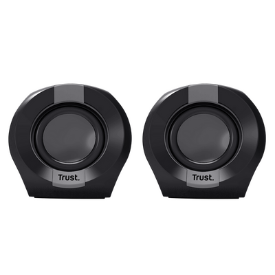 Boxe trust polo 2.0 cu fir, putere maxima 8w, audio input 3.5mm, negru