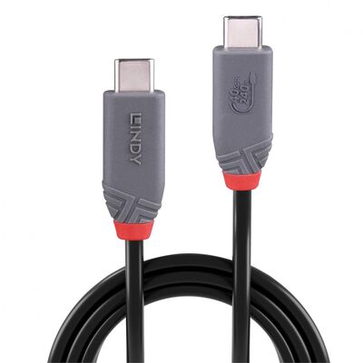Cablu lindy usb4 240w usb type c, putere maxima  240w, 100w , lungime 2 metri, latime de banda supotata 40gbps, gri