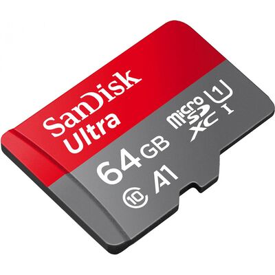 Micro secure digital card sandisk extreme, 64gb, clasa 10, r/w speed: up to 100mb/s/, 90mb/s, include adaptor sd (pentru telefon)