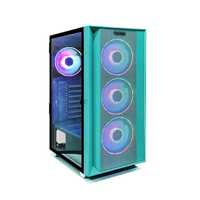 Carcasa pro gaming jungle mid tower argb cyan