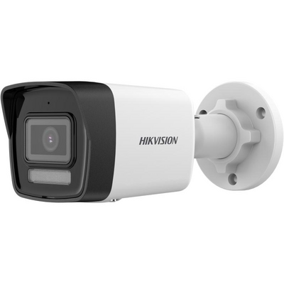 Camera de supraveghere ip bullet 2mp hikvision ds-2cd1023g2-liu(2.8mm), lentila fixa 2.8mm, iluminare min: color: 0.005 lux @ (f1.6, agc on),b/w: 0 lux cu ir 30m, microfon incorporat, alarma la evenimente: motion detection (support alarm triggering by spe