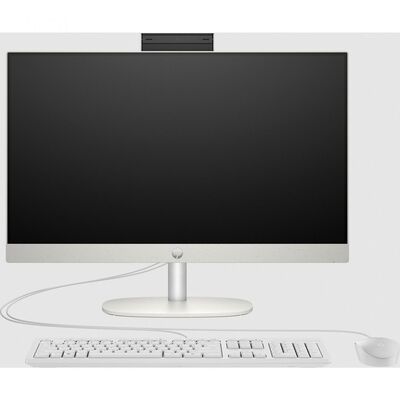 All-in-one hp proone 240 g10 23.8 inch non-touch ips fhd cu procesor intel core i5-1335u 10-core, video integrat intel uhd graphics, ram 16gb ddr4, ssd 512gb, fixed stand, hp 125 white wired keyboard, hp 125 white wired mouse, sursa 90w, shell white, free
