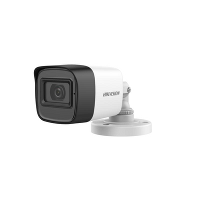 Camera de supraveghere mini bullet 2mp hikvision ds-2ce16d0t- itpfs(2.8mm), lentila fixa: 3.6mm, iluminare min.: 0.01 lux @ (f2.0, agc on), 0 lux cu ir: 25m, iesire: tvi/ahd/cvi/cvbs, alimentare: 12 vdc ± 25%, protectie: ip67, dimensiuni: 58 mm × 61 mm × 