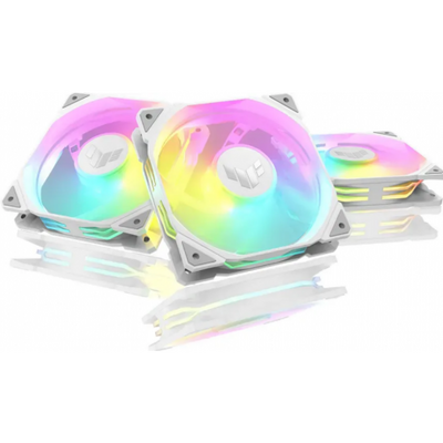 Ventilatoare carcasa asus tuf gaming tr120 argb alb reverse 3in1