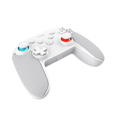Controller wireless trust muta pentru consola nintendo switch, 15 butoane, controale: a, b, x, y, l1, l2, l3, r1, r2, r3, reset, 8-way, start, select, d-input, alb