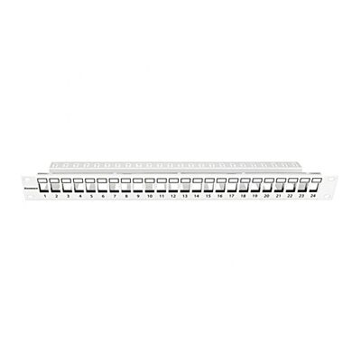 Patchpanel 19" 24 porturi(sfa)(sfb) goale,1uh,ral7035,scurt