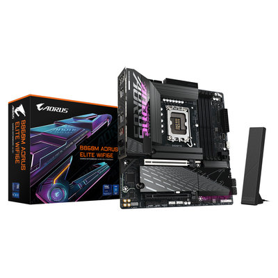 Placa de baza gigabyte b860m aorus elite wifi6e lga1851