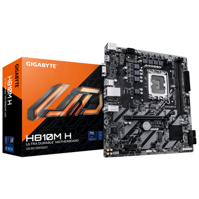 Placa de baza gigabyte h810m h lga1851, 2x ddr5, 1x hdmi 1x d-sub, 1x pcie 4.0 x16 1x pcie 3.0 x1, 1x m.2, 4x sata 6gb/s, matx