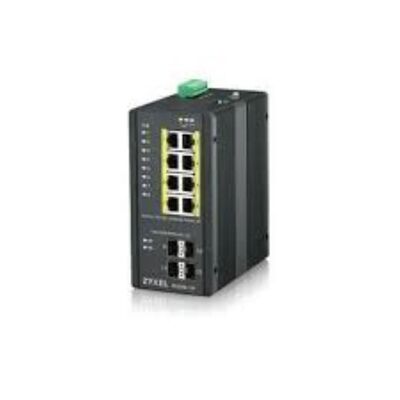 Zyxel rgs200-12p-zz0101f 12-port gbe managed poe switch, layer2, 8 ports 100/1000 mbps poe, 4 ports gigabit sfp.