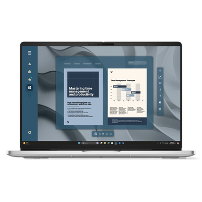 Laptop dell pro 16, 16", touch, fhd+ 1920 x 1200, 60hz, ips, anti-glare, 300 nit, 45% ntsc, fhd+ir cam, fingerprint reader, platinum silver color, metallic finish, amd ryzen(tm) ai 7 pro 350 processor (24 mb cache, 8 cores, 16 threads, up to 5.0 ghz, 50 t