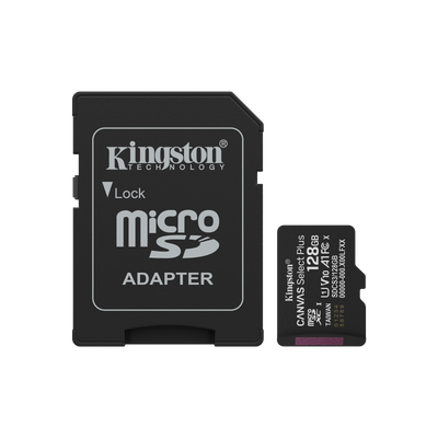 Microsdxc kingston, 128gb, select plus, clasa 10 uhs-i performance