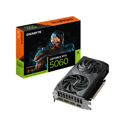 Placa video gigabyte geforce rtx 5060 windforce max oc 8gb gddr7 128 bit, pcie 5.0, 3x dp 1x hdmi