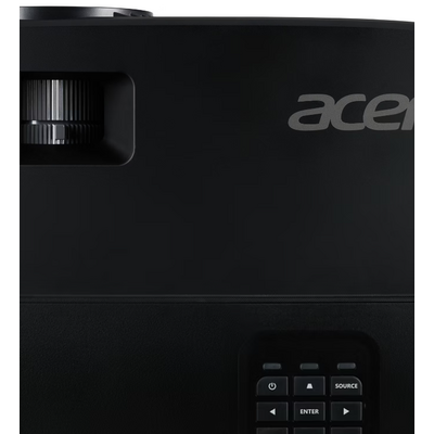 Videoproiector acer x1229, xga 1024* 768, up to wuxga 1920*1200, 4.800 lumeni, 4:3/ 16:9, 20.000:1, dimensiune maxima imagine 300'', distanta maxima de proiectie 12m, boxa 3w, lampa 5.000 ore/ 20.000 ore extremeco, 2.4 kg, d-sub, composite video, 2*hdmi, 
