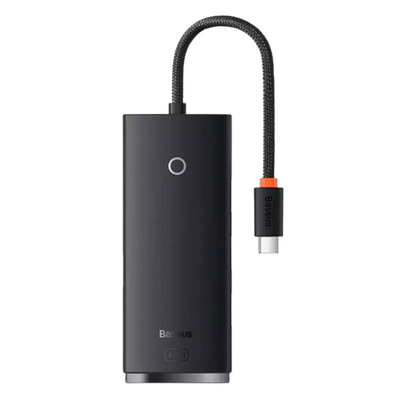 Hub extern baseus lite, porturi usb: usb 3.0 x 4, conectare prin usb type-c, lungime 0.25m, negru
