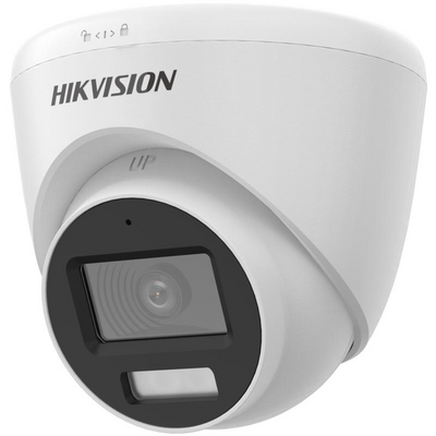 Camera de supraveghere turret 4k hikvision ds-2ce78u0t-lf(2.8mm), lentila fixa 2.8mm, iluminare min: 0.01 lux @ (f1.6, agc on), 0 lux cu lumina alba: 20m, ir 40m, iesire tvi/ahd/cvi/cvbs, alimentare: 12 vdc ± 25%, 0.4 a, max. 4.8 w, protectie: ip67, dimen