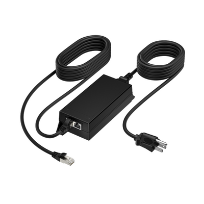 Poly poe++ 65w 2.5g adapter with 3.66m cat6a cable and power cord