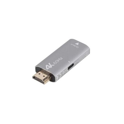 Adaptor hdmi(m)  displayport(f) 4k argintiu