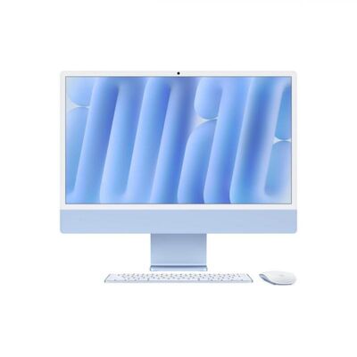 Apple imac 24" retina 4.5k/ apple m4 (cpu 10-core, gpu 10-core, neural engine16-core)/32gb/512gb - blue - int kb (2024) (cto from mwv33ro/a)
