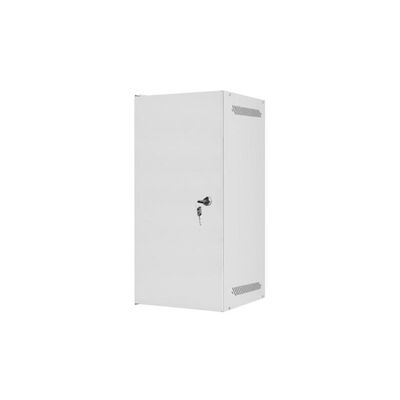 Dulap rack 10" perete 12u / 280x310 pentru auto-asamblare, cu ușă metalică, gri  (flat pack)