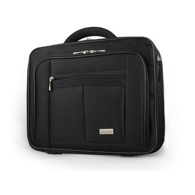 Geanta laptop natec boxer, compatibilitate dimensiune laptop 17.3", 3 compartimente, material nylon 1680d, negru