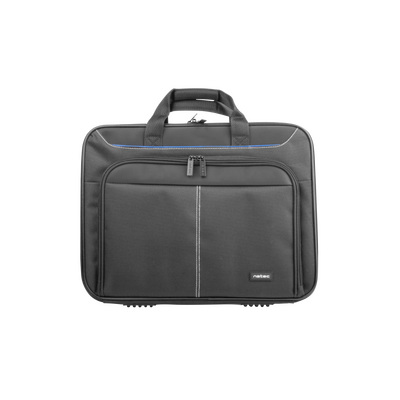 Geanta laptop natec doberman, compatibilitate dimensiune laptop 17.3", 2 compartimente, material polyester 600d, negru