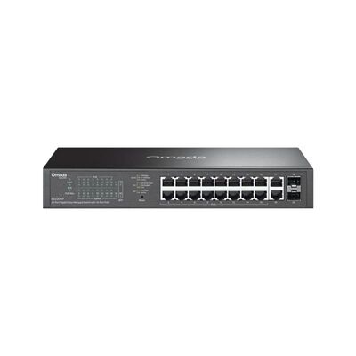Omada 20-port switch es220gp, • 16× 10/100/1000 mbps poe+ rj45 ports (support 802.3at poe+ and 802.3af poe)• 2× 10/100/1000 mbps rj45 port• 2 × gigabit sfp slot, 100–240 vac, 50/60 hz, capacitate switch 40 gbps