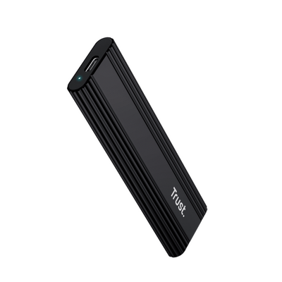 Enclosure trust usb-c m.2 ssd, conectori usb-c, usb-a, viteza usb 10000 mbps, lungime cablu 10cm, negru