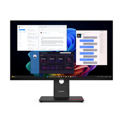 Lenovo thinkvision t27ud-40. display diagonal: 68.6 cm (27"), display resolution: 3840 x 2160 pixels, hd type: 4k ultra hd, display technology: lcd, response time: 6 ms, native aspect ratio: 16:9, viewing angle, horizontal: 178°, viewing angle, vertical: 