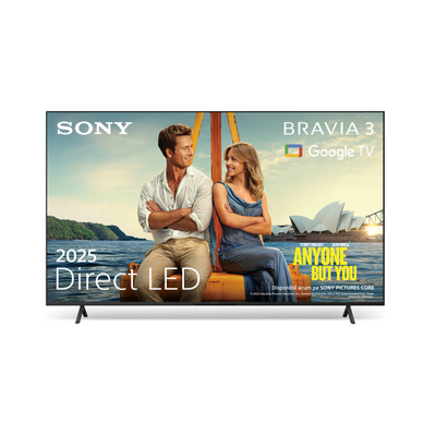 Televizor sony bravia 3 led 75s39, 189 cm, smart google tv, 4k, clasa e