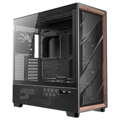 Carcasa antec flux pro full tower rgb negru, tempered glass, sloturi expansiune 8, drive bays: 4x3.5" hdd 2x2.5", ventilatoare suportate: 12, ventilatoare incluse: 2x 120mm 4x140mm, format placa de baza suportat: micro-atx, itx, atx, e-atx, lungime maxima