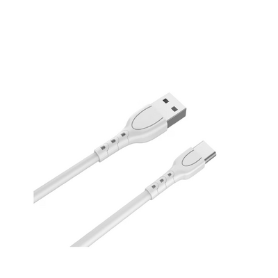 Cablu fast-charge lemontti usb-a la type-c, lungime 0.5m, material: pvc , putere: 3a(5v/3a), alb