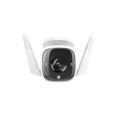 Outdoor security wi-fi camera, 2-pack spec: 2k (2304x1296), 2.4 ghz, 2t2r, 2 × external antennas, 1 × ethernet port feature: smart ai detection and notifications (motion, people), sound and light alarm, remote control, two-way audio, voice control (works 
