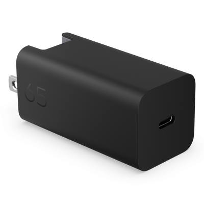 Hp charger 65w gallium nitride wall, usb type-c, dimensiuni: 65 x 32 x 32 mm. greutate: 115g