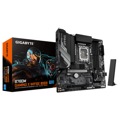 Placa de baza gigabyte b760m gaming x wifi6e gen5, lga 1700, ddr5, micro-atx