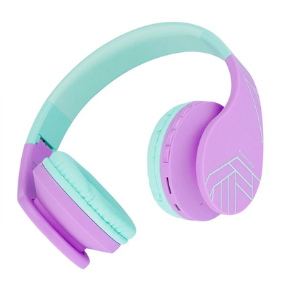 Powerlocus casti pentru copii, wireless, p1 teal purple