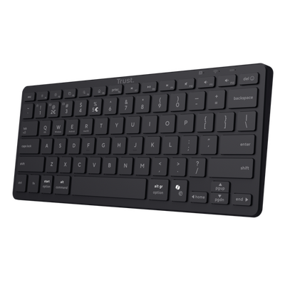 Tastatura trust nado 2 wireless, 13 taste media, material abs, negru