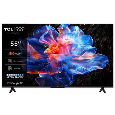Televizor tcl led 55p6k, 139 cm, smart google tv, 4k, clasa e