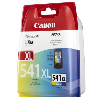Cartus cerneala canon cl-541xl, color, capacitate 15ml/400 pagini, pentru canon pixma mg2150, pixma mg2250, pixma mg3150, pixma mg3250, pixma mg3550, pixma mg4150, pixma mg4250, pixma mx375, pixma mx395, pixma mx435, pixma mx455, pixma mx475, pixma mx515,