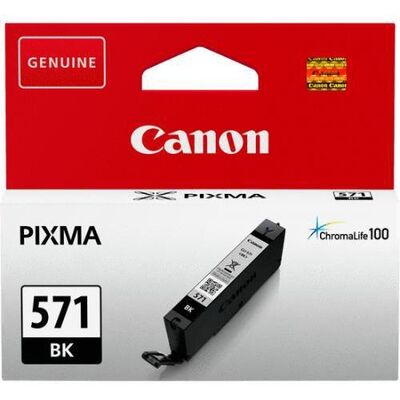 Cartus cerneala canon cli-571bk, black, capacitate 7ml, pentru canon pixma mg6850/mg6851, canon pixma mg5750/mg5751, canon pixma mg7750/mg7751/mg7752.